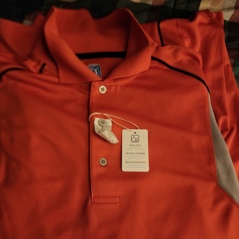 Airflux PGA new large orange  Polo shirt